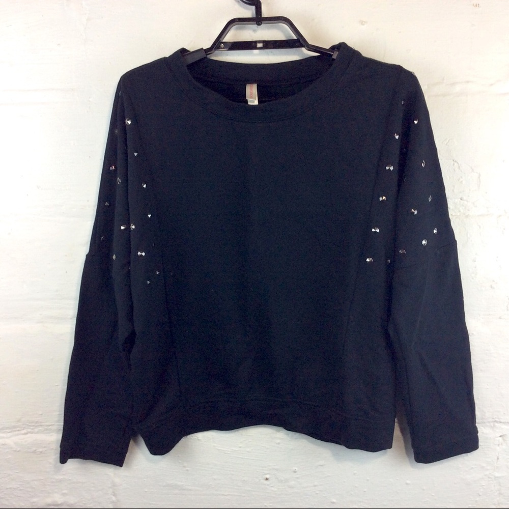 Metal Studded On Shoulder cool shirt Small
